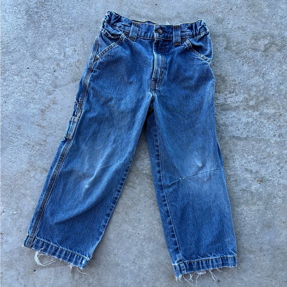 RARE Vintage Kids Signature by Levi Strauss Y2K Denim Distressed Jeans 6Regular - Picture 2 of 8